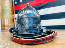 Load image into Gallery viewer, Firefighter Leather Chin Strap