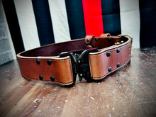 Load image into Gallery viewer, Truck Belt, Bunker Belt 2 inch Leather Firefighter Turnout Belt