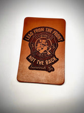 Load image into Gallery viewer, Custom Firefighter Helmet Leather Playing Card