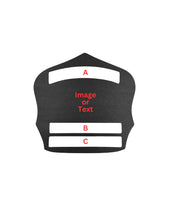 Load image into Gallery viewer, Custom Firefighter Helmet Shield-Personalized Leather Front for Fire Helmets