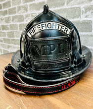 Load image into Gallery viewer, Firefighter Leather Chin Strap