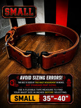 Load image into Gallery viewer, Truck Belt, Bunker Belt 2 inch Leather Firefighter Turnout Belt