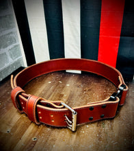 Load image into Gallery viewer, Truck Belt, Bunker Belt 2 inch Leather Firefighter Turnout Belt