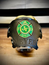 Load image into Gallery viewer, Firefighter SCBA Leather Mask Cover for Scott AV-3000 Mask (Personalized)