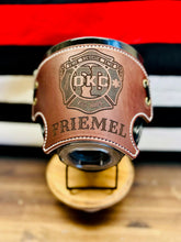Load image into Gallery viewer, Firefighter SCBA Leather Mask Cover for Scott AV-3000 Mask (Personalized)