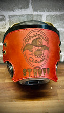 Load image into Gallery viewer, Firefighter SCBA Leather Mask Cover for Scott AV-3000 Mask (Personalized)