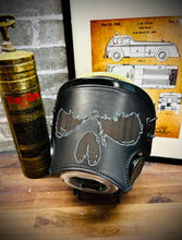 Load image into Gallery viewer, Firefighter SCBA Leather Mask Cover for Scott AV-3000 Mask (Personalized)