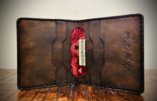 Load image into Gallery viewer, Bifold Brown Leather Wallet