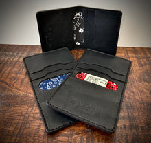 Load image into Gallery viewer, Bifold Black Leather Wallet