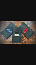 Load and play video in Gallery viewer, Bifold Black Leather Wallet