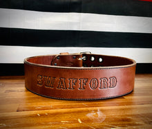 Load image into Gallery viewer, Firefighter Turnout Bunker 3 inch Leather Belt
