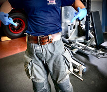 Load image into Gallery viewer, Firefighter Turnout Bunker 3 inch Leather Belt