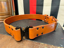 Load image into Gallery viewer, Truck Belt, Bunker Belt 2 inch Leather Firefighter Turnout Belt
