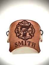 Load image into Gallery viewer, Firefighter SCBA Leather Mask Cover for Scott AV-3000 Mask (Personalized)
