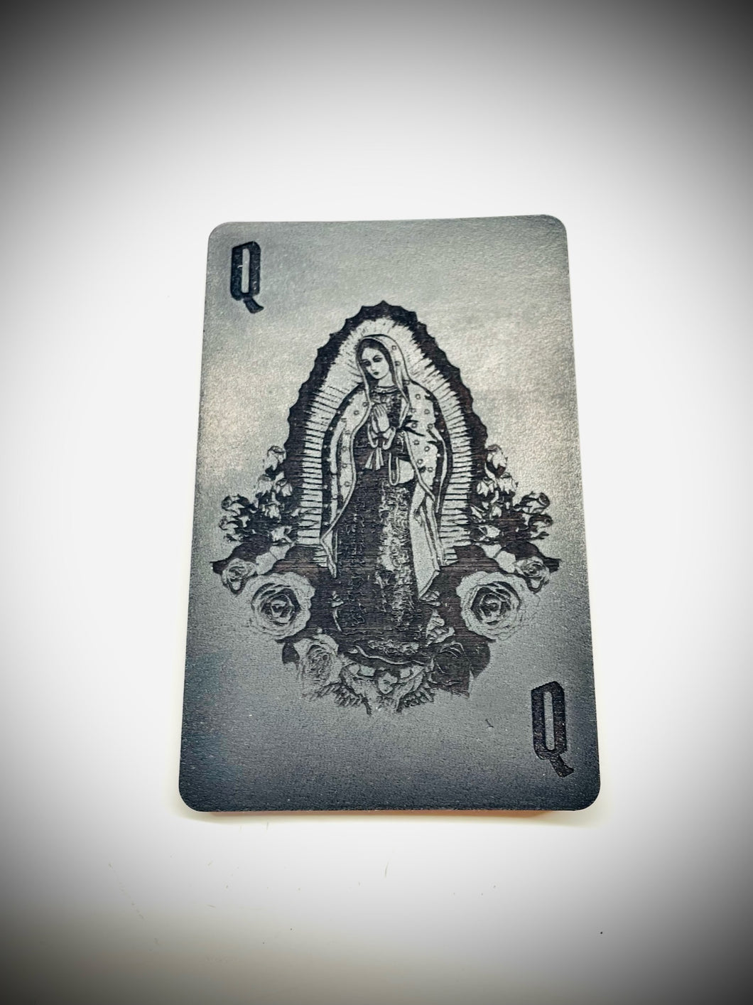 Firefighter Helmet Playing Card-Our Lady of Guadalupe