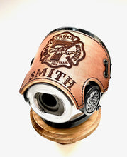 Load image into Gallery viewer, Firefighter SCBA Leather Mask Cover for Scott AV-3000 Mask (Personalized)
