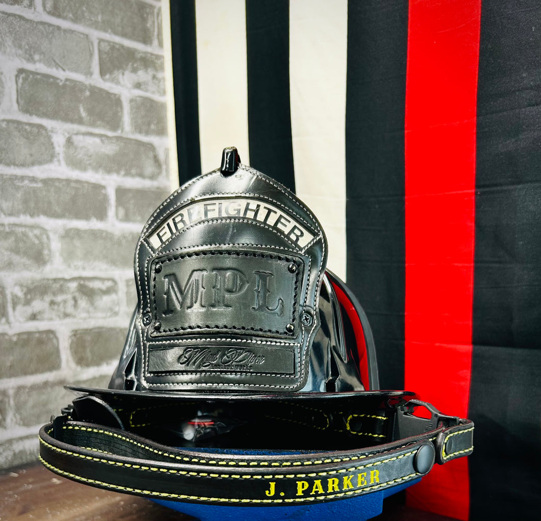 Firefighter Leather Chin Strap