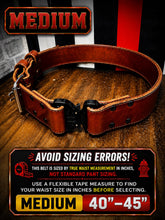Load image into Gallery viewer, Truck Belt, Bunker Belt 2 inch Leather Firefighter Turnout Belt
