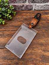 Load image into Gallery viewer, Leather Badge Holder ID Clip w/Case-Ready To Ship
