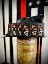 Load image into Gallery viewer, Custom Firefighter Helmet Leather Playing Card
