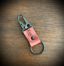 Load image into Gallery viewer, Leather HK Clip Keychain-Ready To Ship
