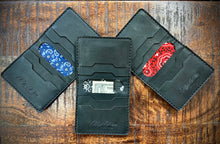 Load image into Gallery viewer, Bifold Black Leather Wallet
